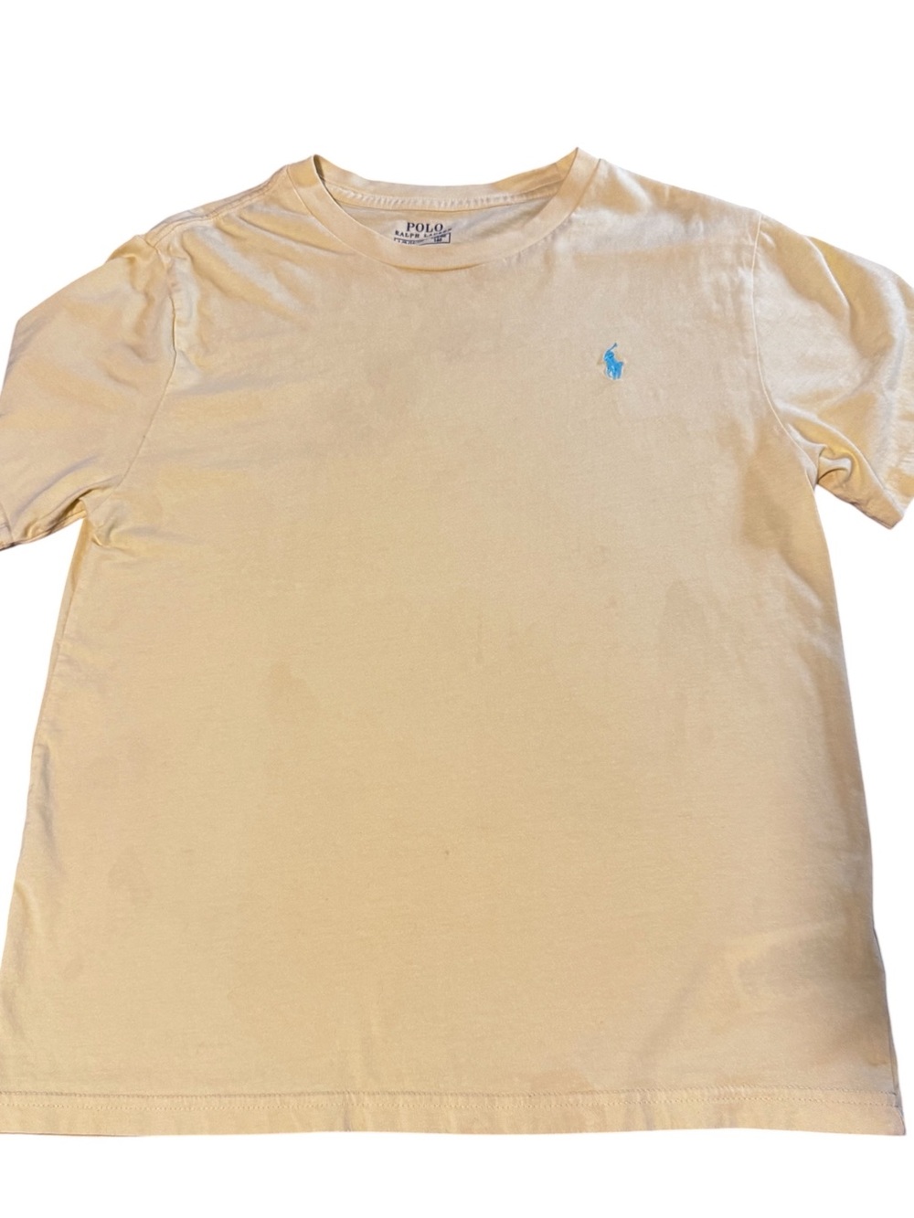 Polo by Ralph Lauren Youth Large Short Sleeve T Shirt Blue Pony Logo 100% Cotton